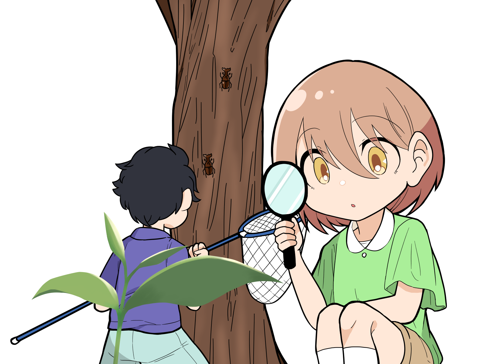 夏休みを楽しむ子供たち