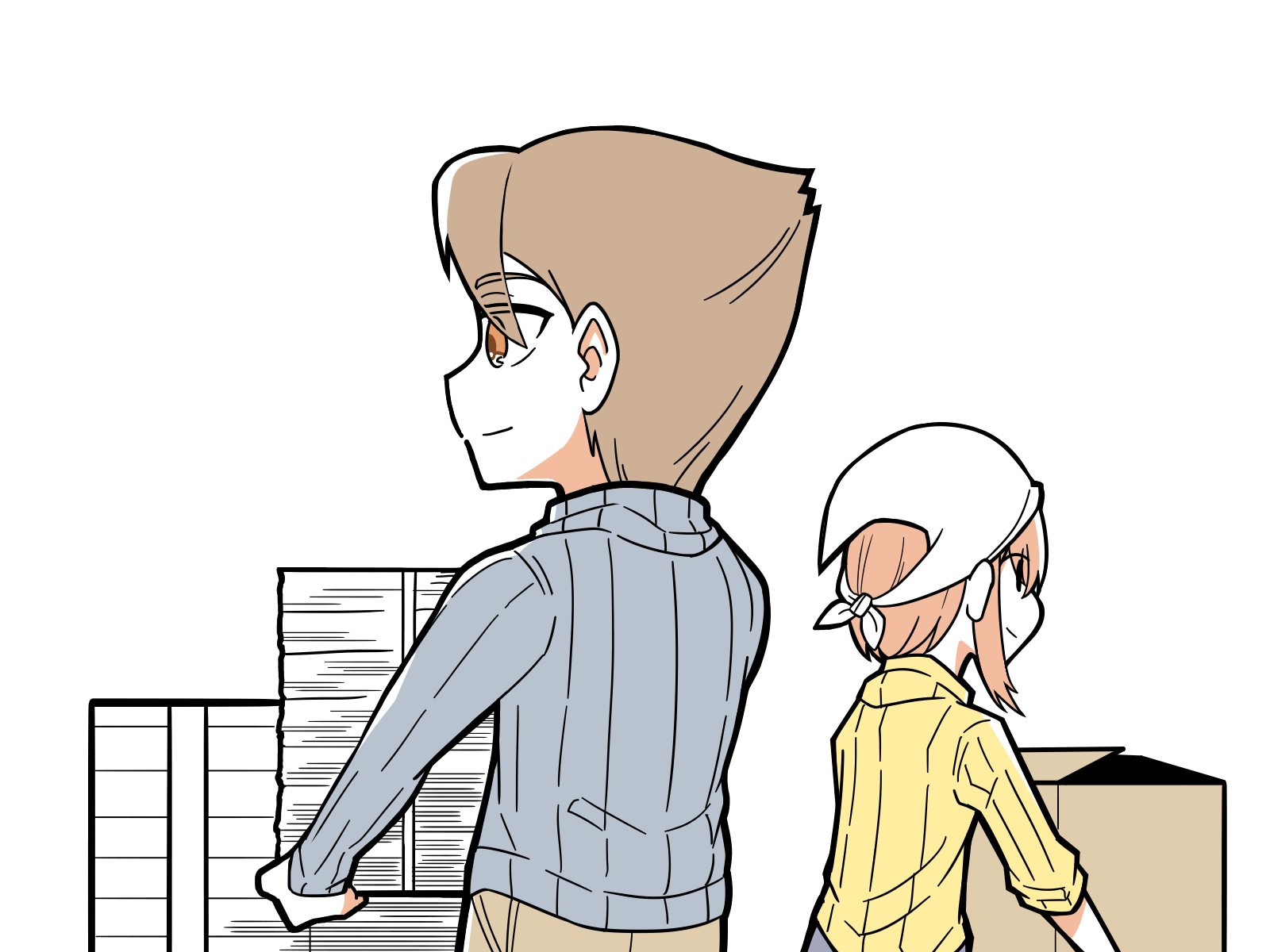 無料イラスト素材 大掃除02